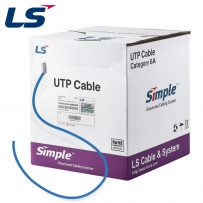 LS전선 CAT.6A Ultra Super Slim USS 케이블 300m (단선/블루) UTP-A-C6G-E1VL-M 4P BL